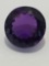 12.17 Ct Violet Round Cut Amethyst with Cert
