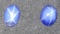 Star Sapphire lot of 2 3.42ct nice blue stones