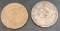 1836 Coronet copper coins 2 units