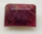 Square cut deep red Ruby 2.08ct gemstone