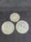 Silver coin lot walking liberty half + Kennedy +Washington quarter