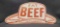 Eat Beef Porcelain Sign 8in Tall