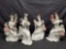 Porcelain Asian Women Playing instruments