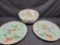 Asian style Serving platters and Serving bowl w Beautiful pictorial design