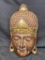 movie prop carved wooden head 27in x 15in