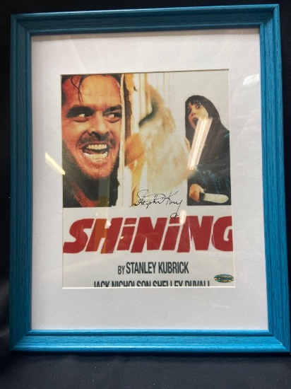 The shining signed framed art w/CoA