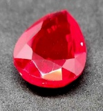 Pear cut red Ruby 30.72ct gemstone