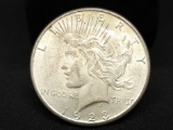 1923-S Peace Dollar Choice Almost Uncirculated