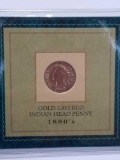 1887 Gold Layered Indian Head Penny