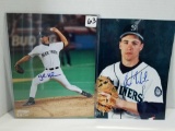 Pair of Signed Seattle Mariners Glossy Photos 2 Units