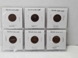 Indian Head Cent 6 Units