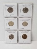 Uncirculated Jefferson Nickel 6 Coins