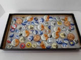 Display Box Full of Political Buttons Pins