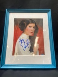 Carrie fisher signed framed art w/ CoA inperson authentics