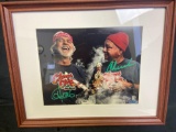 Cheech and Chong signed framed art w/CoA Inperson authentics