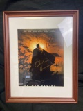 Christian bale signed framed art w/CoA in person authentics