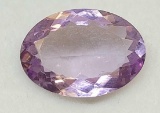 4.10ct oval cut purple gemstone