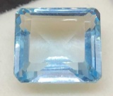 Octagon cut blue Topaz 9.69ct gemstone