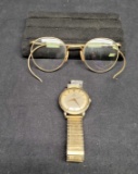 Vintage Omega Automatic w Speidel USA watchband. eyeglasses stamp says 12k gf gold filled