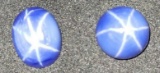 Star Sapphire lot of 2 3.38ct nice gems Cabochan cut stunning stars