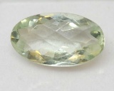 Light Green Amethyst Oval Fancy cut 7.05cts Gemstone