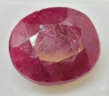 Oval cut red Ruby 14.36ct gemstone