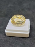 Yellow Citrine oval cut 24.54ct gemstone