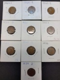 Wheat penny lot 10 coins