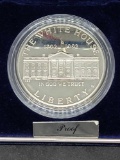 1992-W White House 200th Anniversary Silver Commemorative Dollar