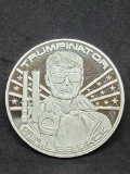 1 Troy Ounce .999 Fine Silver Donald Trumpinator We'll Be Back