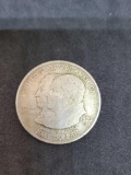 1923-S Monroe Doctrine AU Classic Commemorative Half Dollar 90% Silver Low Mintage of 274,077