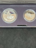 1991-S Mount Rushmore Golden Anniversary Silver Dollar & Half