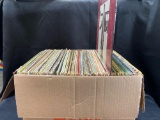 Box of 80+ records