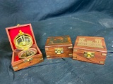 Stanley London Natural sine brass ship compass