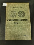 1932-1964 Washington Silver Quarter Collection Library of Coins Album-76 Silver Quarters