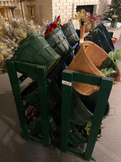 Basket bins and contents