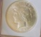 Peace silver dollar 1925 gem bu blazing white stunner premium silver dollar