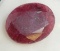 Red oval cut ruby 10.55ct gemstone