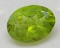 Yellowish green 2.98ct oval cut Peridot gemstone
