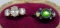 Lot of 2 deco rings sizes 6 & 7