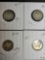 Mercury silver dime lot of 4 early years 20s better collectible coins carded