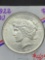 1922 Morgan silver dollar Au