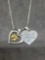 Silver necklace with heart pendant