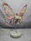 Stained glass fairy on Granite stand. Wings are Acrylic