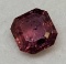 Octagon cut Purplish red ruby .62cts gemstone