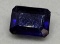 2.59ct Dark blue Rectangular cut Sapphire