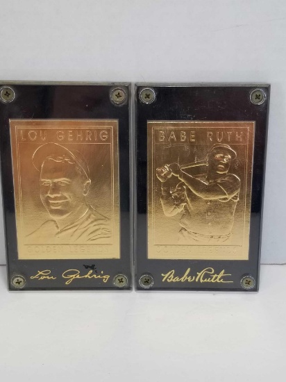 1994 Golden Legends Babe Ruth Lou Gehrig Cards