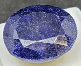 Oval cut blue Sapphire 33.01ct gemstone