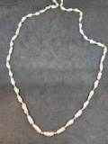 14kt gold and pearl necklace