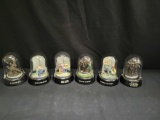 Memorial figures in domes of our Military limited edition 5in tall 6 units